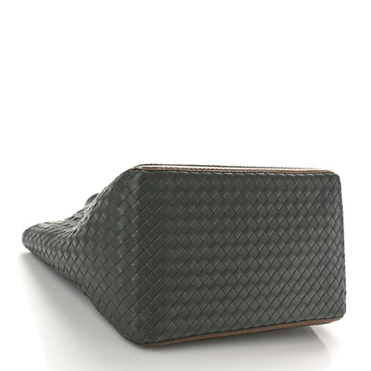 Bottega Veneta Nappa Intrecciato Snakeskin Tote Gray 5 of 13