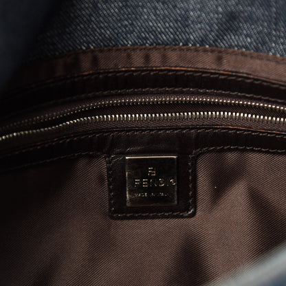 Fendi Denim Baguette Blue 10 of 12