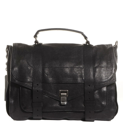 Proenza Schouler Lambskin PS1 Large Satchel Black 1 of 14