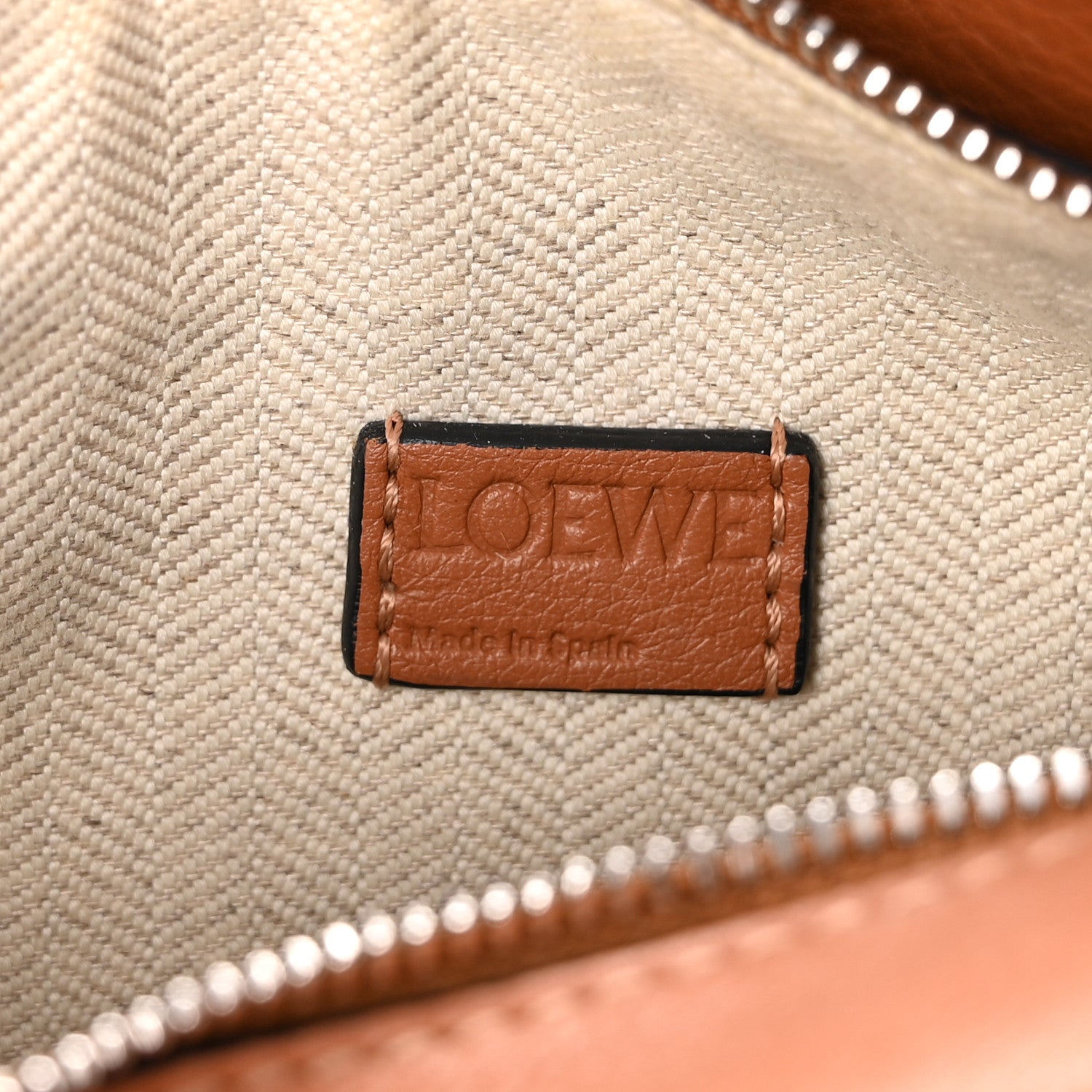 Loewe Calfskin Mini Puzzle Bag Tan 6 of 12