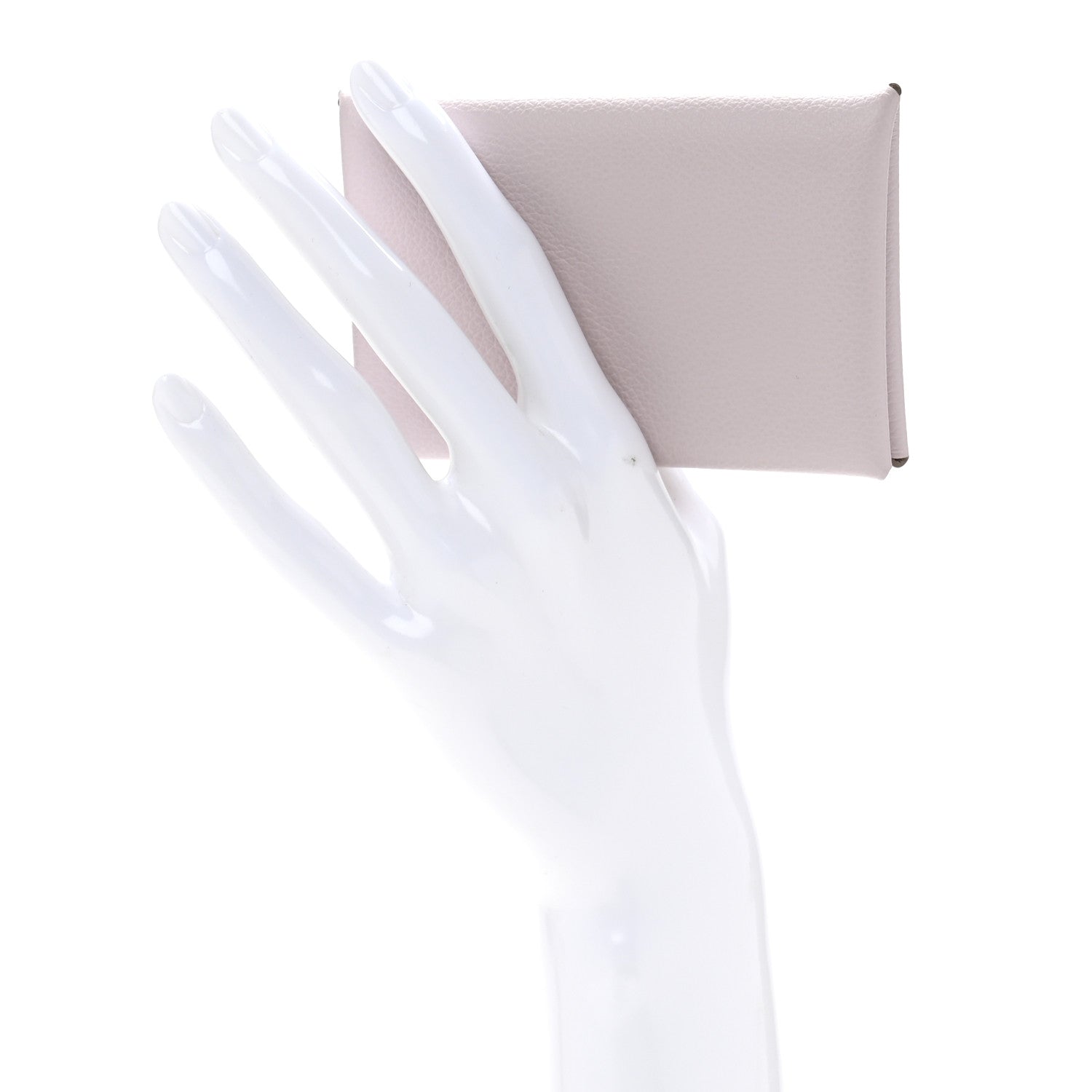 Hermes Evercolor Calvi Card Case Mauve Pale 2 of 8