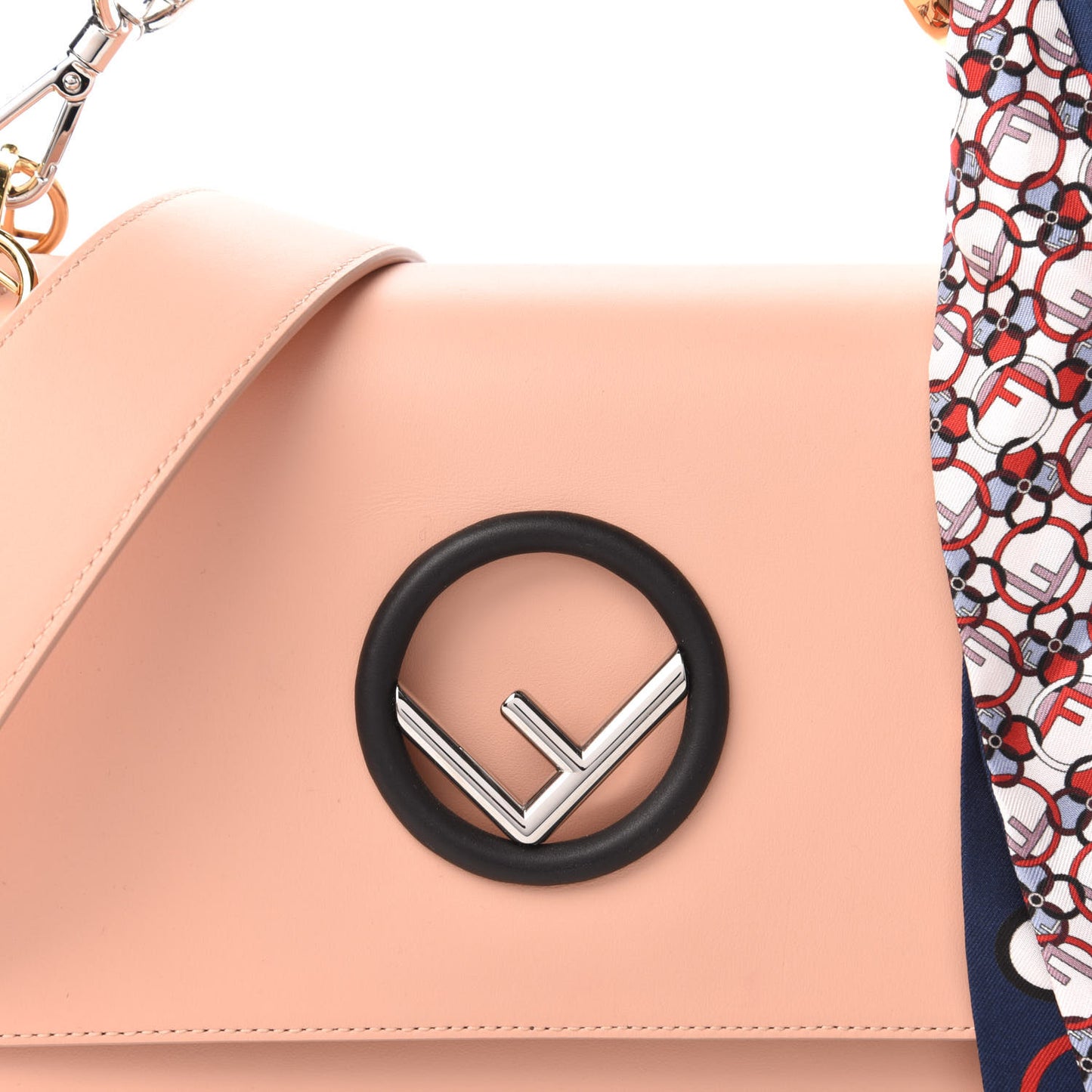 Vitello Century F is Fendi Kan I Shoulder Bag Baby Pink Black