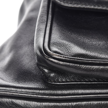 Gucci Calfskin Bamboo Backpack Black 13 of 14