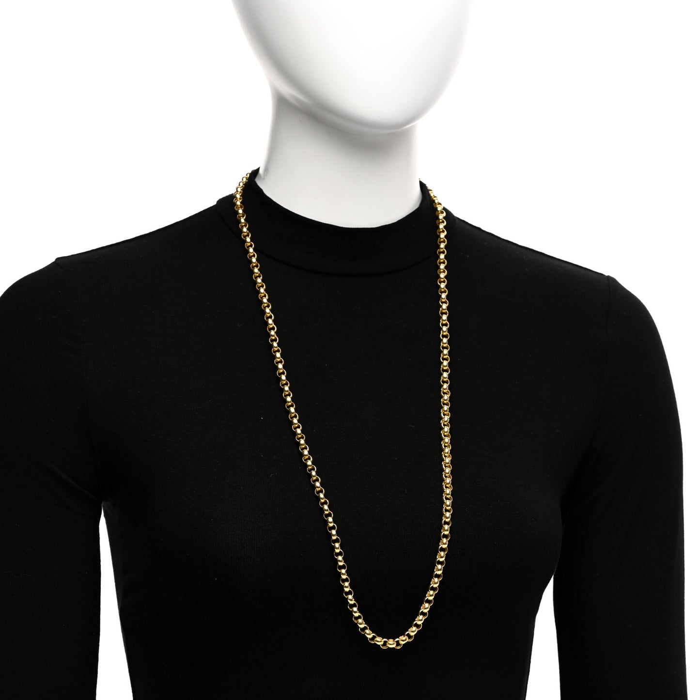 19K Yellow Gold Venezia Link Necklace 31"