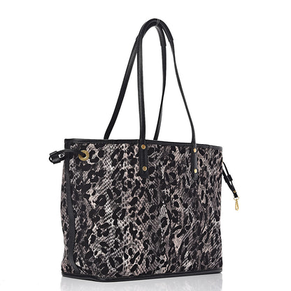 MCM Visetos Medium Project Reversible Shopper Tote Black 6 of 15