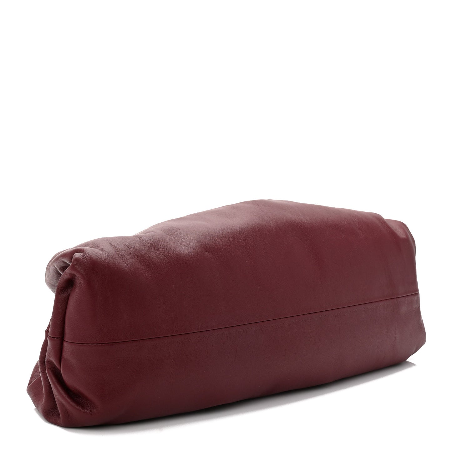 Smooth Butter Calf The Pouch Oversized Clutch Bordeaux
