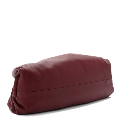 Bottega Veneta Smooth Butter Calf The Pouch Oversized Clutch Bordeaux 4 of 10
