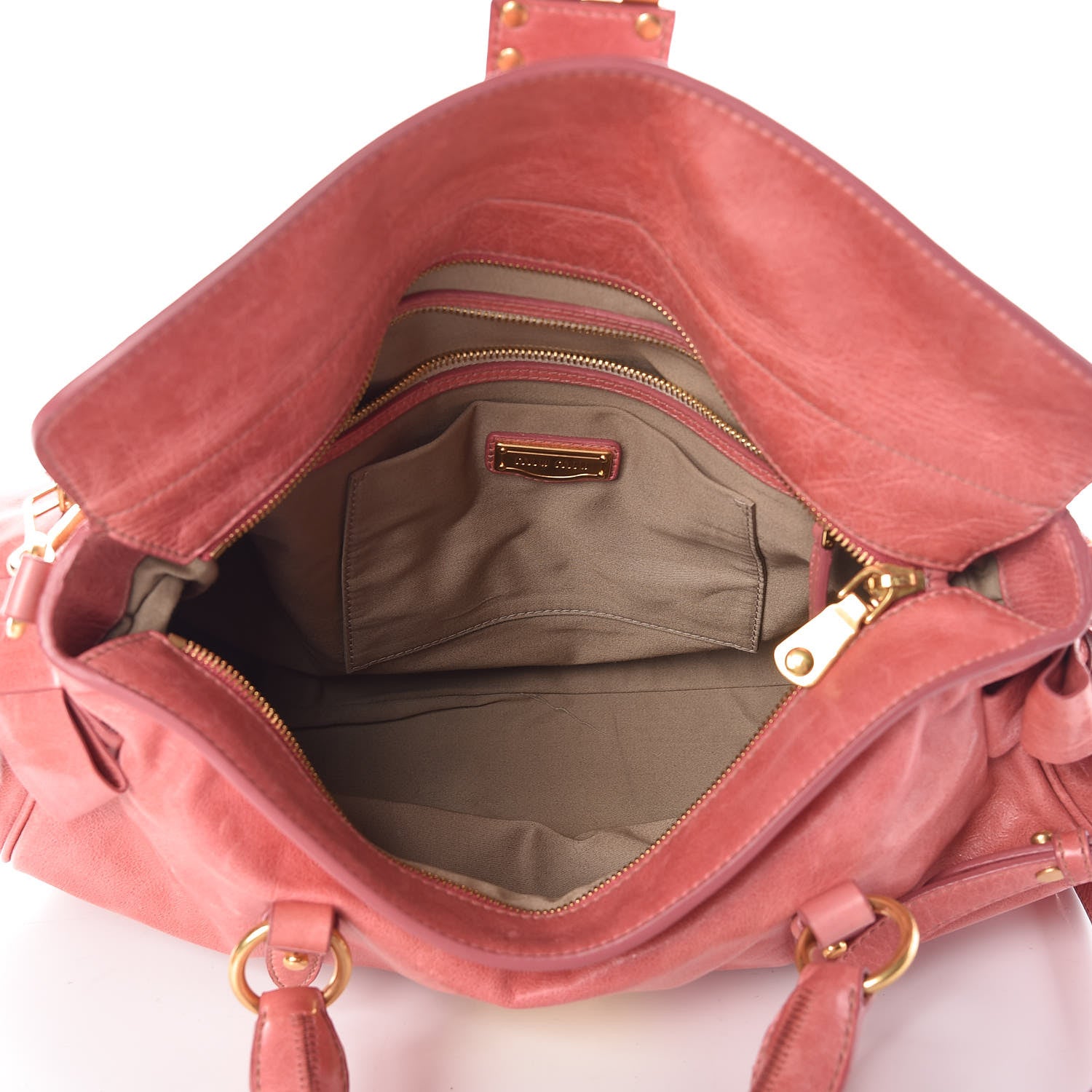 Miu Miu Vitello Lux Medium Bow Bag Rosa 6 of 16