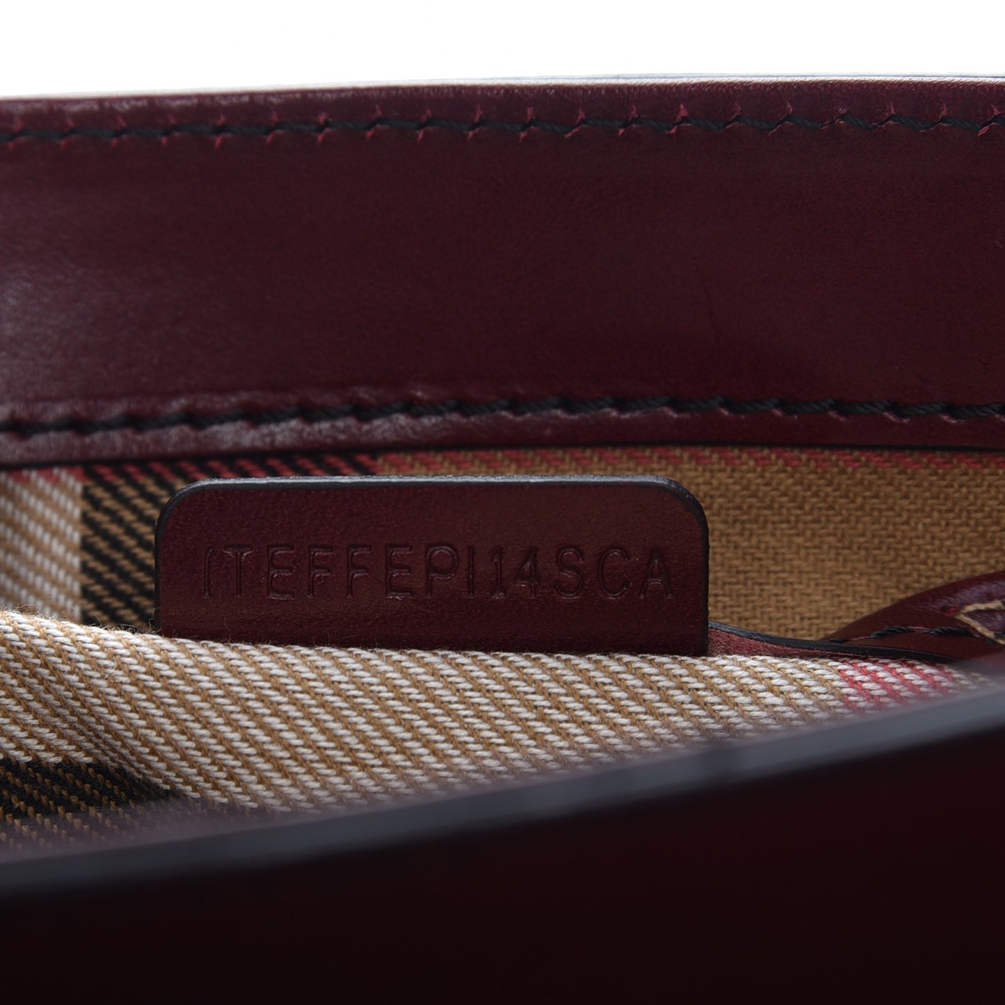 Bridle Calfskin Katherine Crossbody Clutch Red Claret