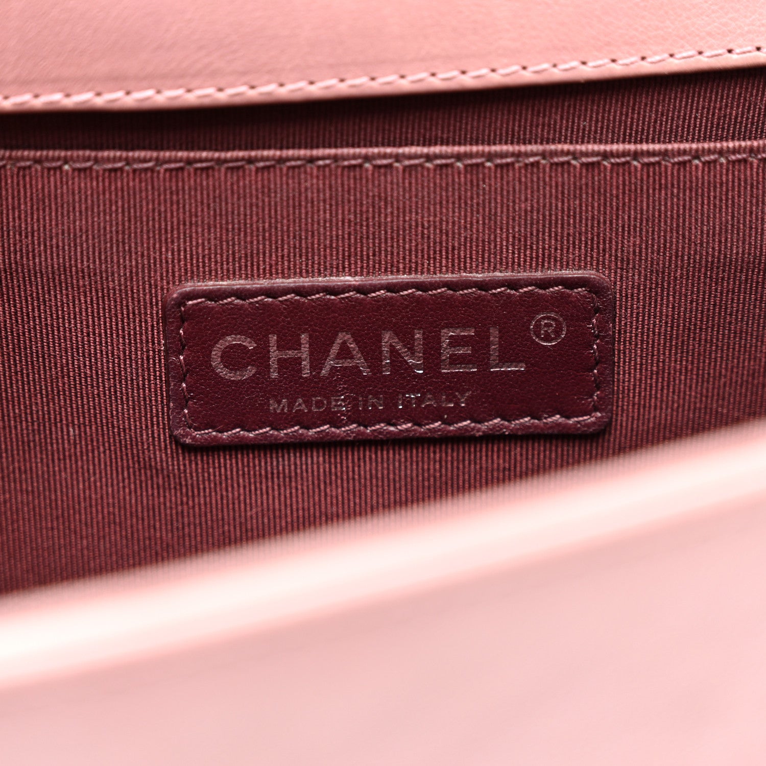 Chanel Calfskin Quilted Double Stitch Medium Boy Flap Pink 6 of 11
