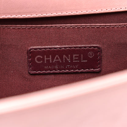 Chanel Calfskin Quilted Double Stitch Medium Boy Flap Pink 6 of 11