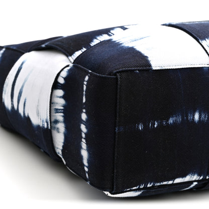 Bottega Veneta Denim Tie Dye Maxi Intrecciato Large Arco Tote Navy White 10 of 11