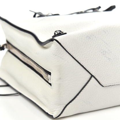 Balenciaga Veau Papier A6 Zip Around Tote White Black 10 of 17