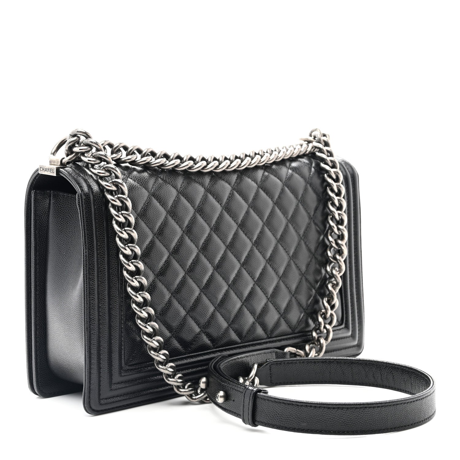 Chanel Caviar Quilted New Medium Boy Flap Black 3 of 11