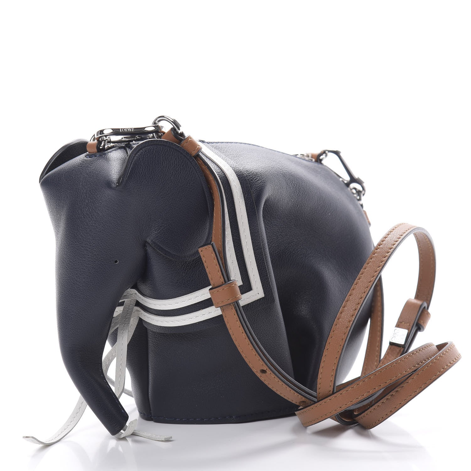 Loewe Calfskin Mini Sailor Elephant Crossbody Bag Deep Blue 3 of 10