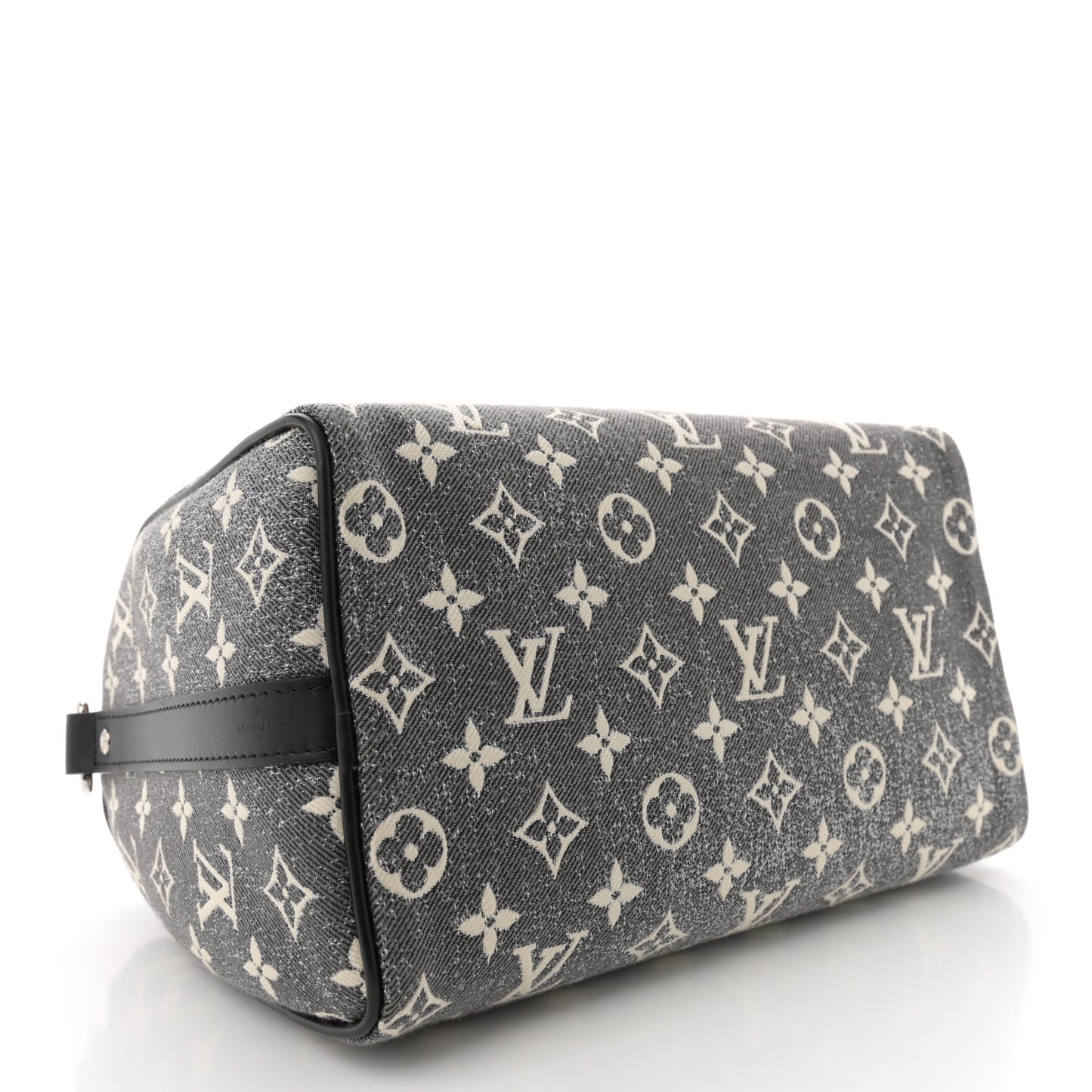 Denim Monogram Jacquard Speedy Bandouliere 25 Black
