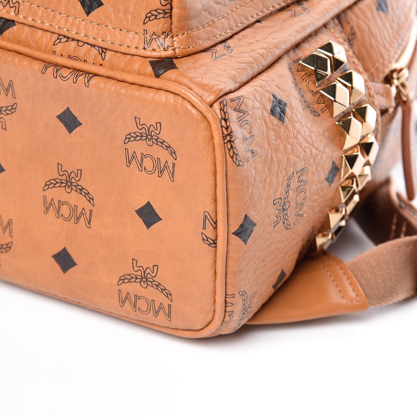 Visetos Side Stud Mini Stark Backpack Cognac