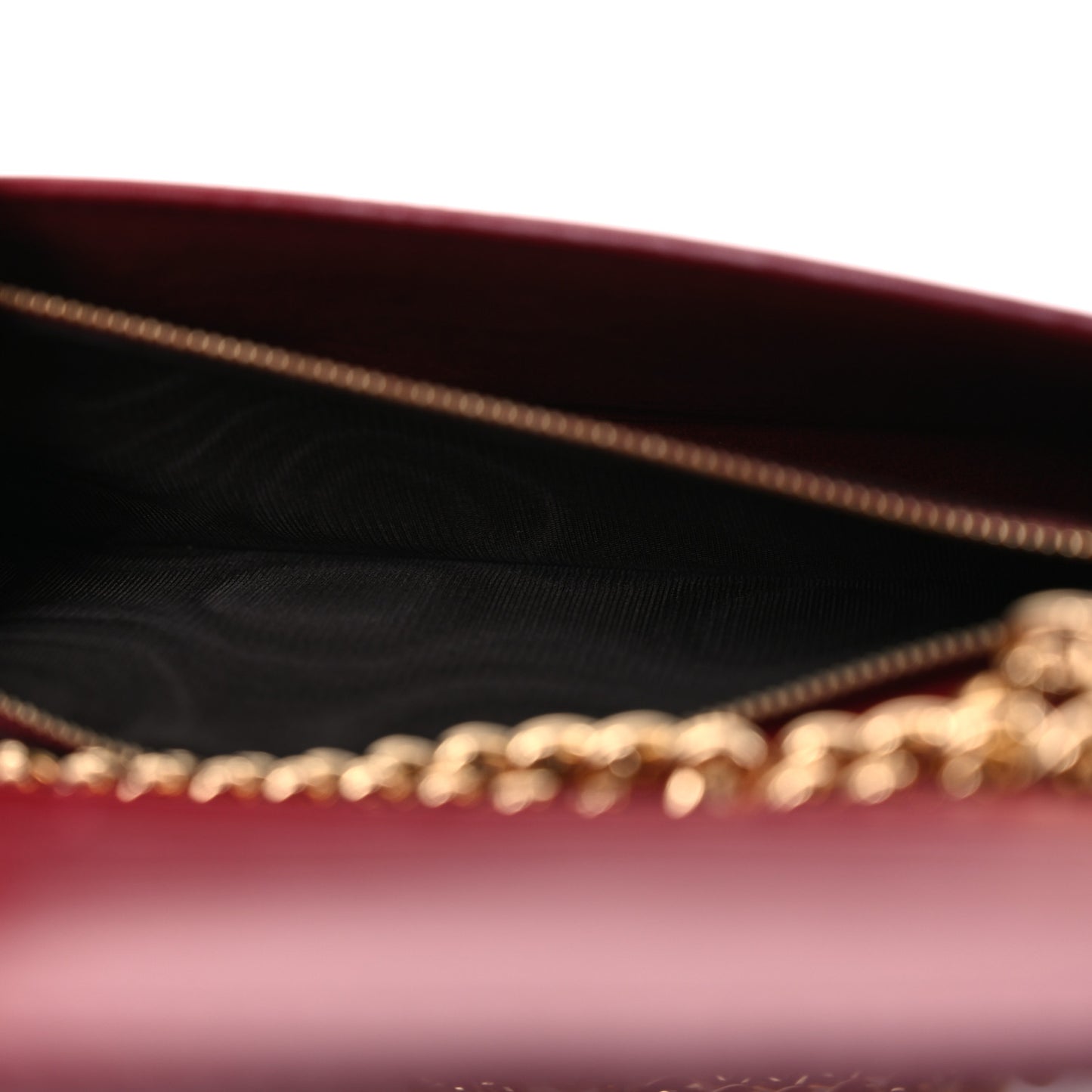 Boarded Plutone Calfskin Horsebit 1955 Wallet On Chain New Cherry Red