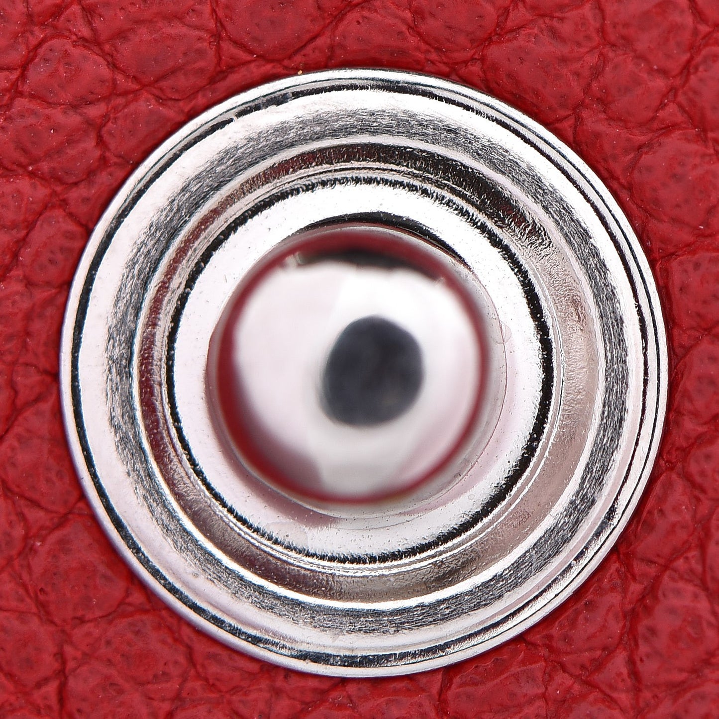 Grained Calfskin Small Cabas Rive Gauche Red