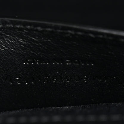 Saint Laurent Grain De Poudre Textured Mixed Matelasse Triquilt Small Monogram Satchel Black 7 of 11