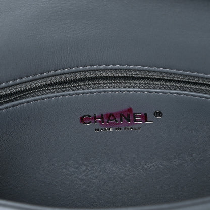 Chanel Shearling Lambskin Chanel 100% Clutch Grey 7 of 11