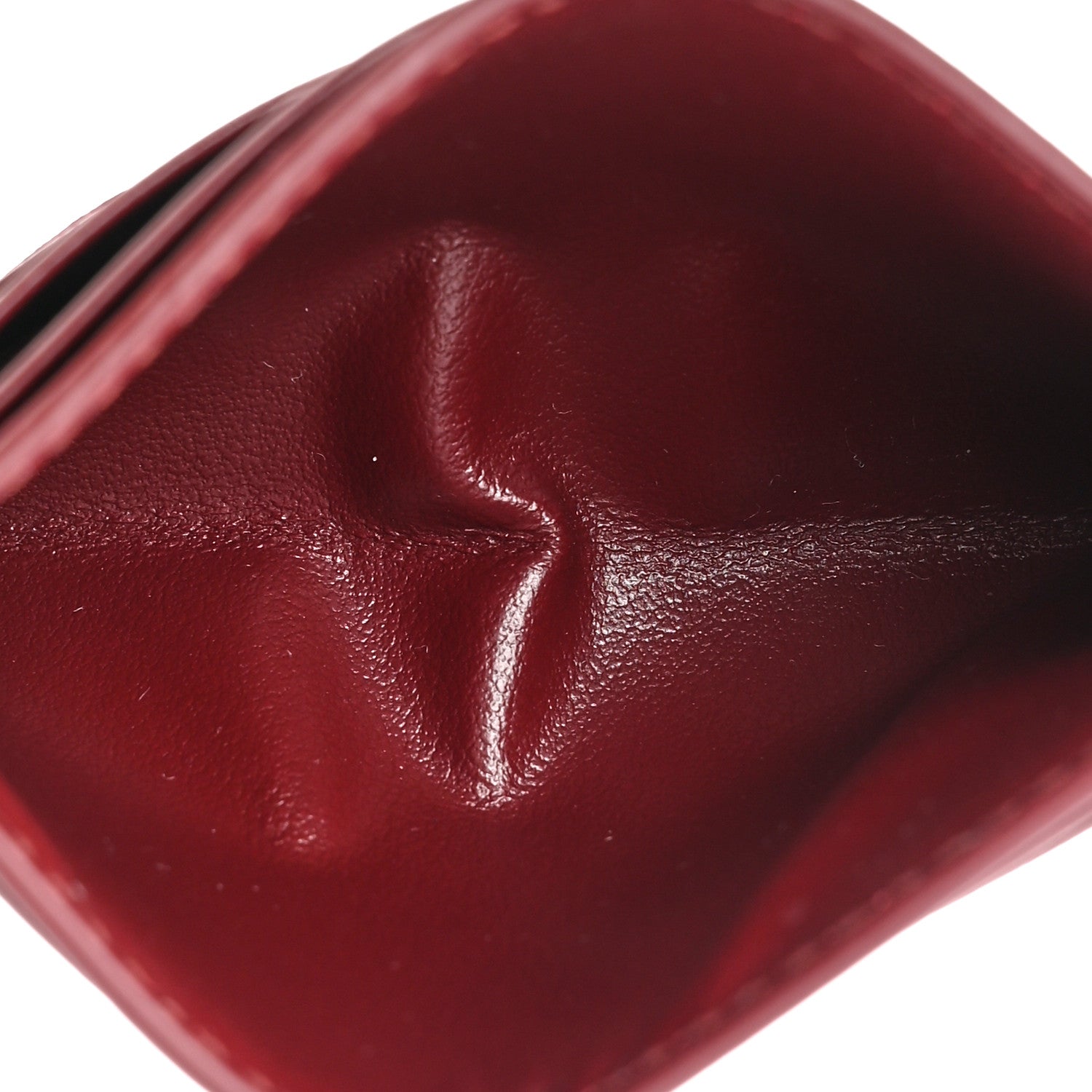Bottega Veneta Nappa Intrecciato Card Holder Bordeaux 5 of 9