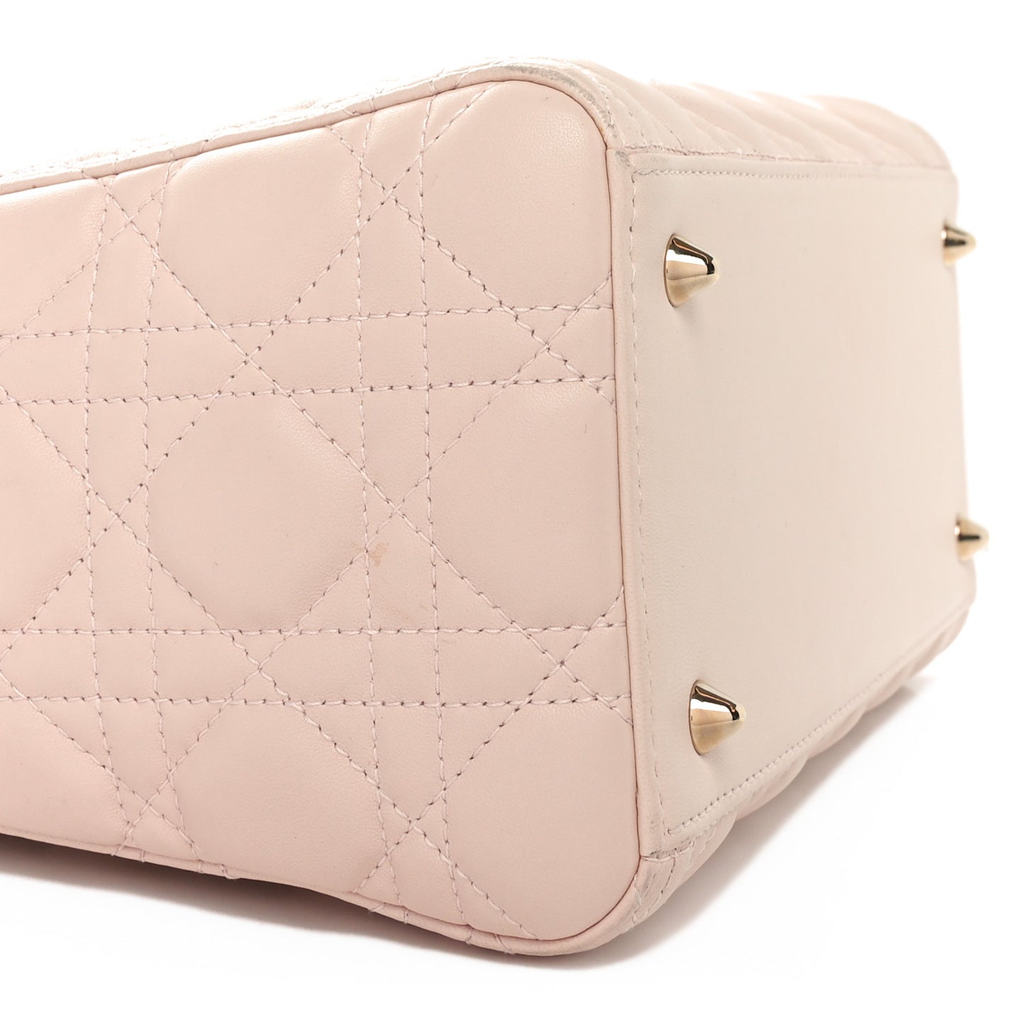 Lambskin Cannage Medium Lady Dior Light Pink