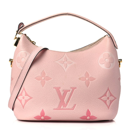 Louis Vuitton Empreinte Monogram Giant By The Pool Marshmallow Hobo PM Bouton De Rose 1 of 10