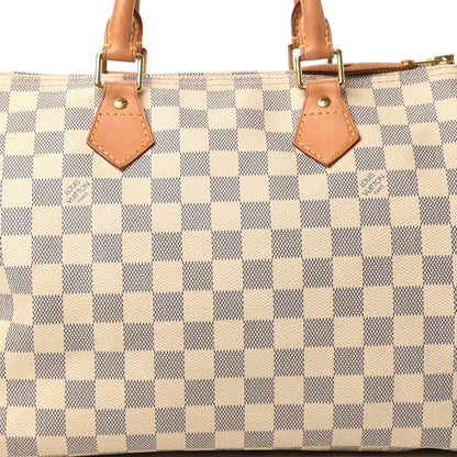 Louis Vuitton Damier Azur Speedy 30 10 of 12