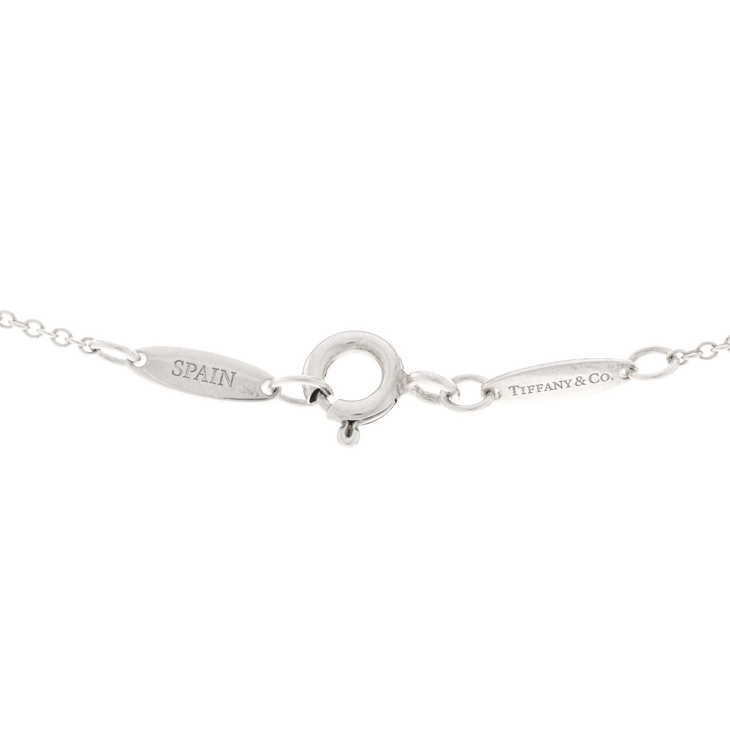 Sterling Silver 18K Rose Gold Elsa Peretti Extra Mini Double Open Heart Pendant Necklace