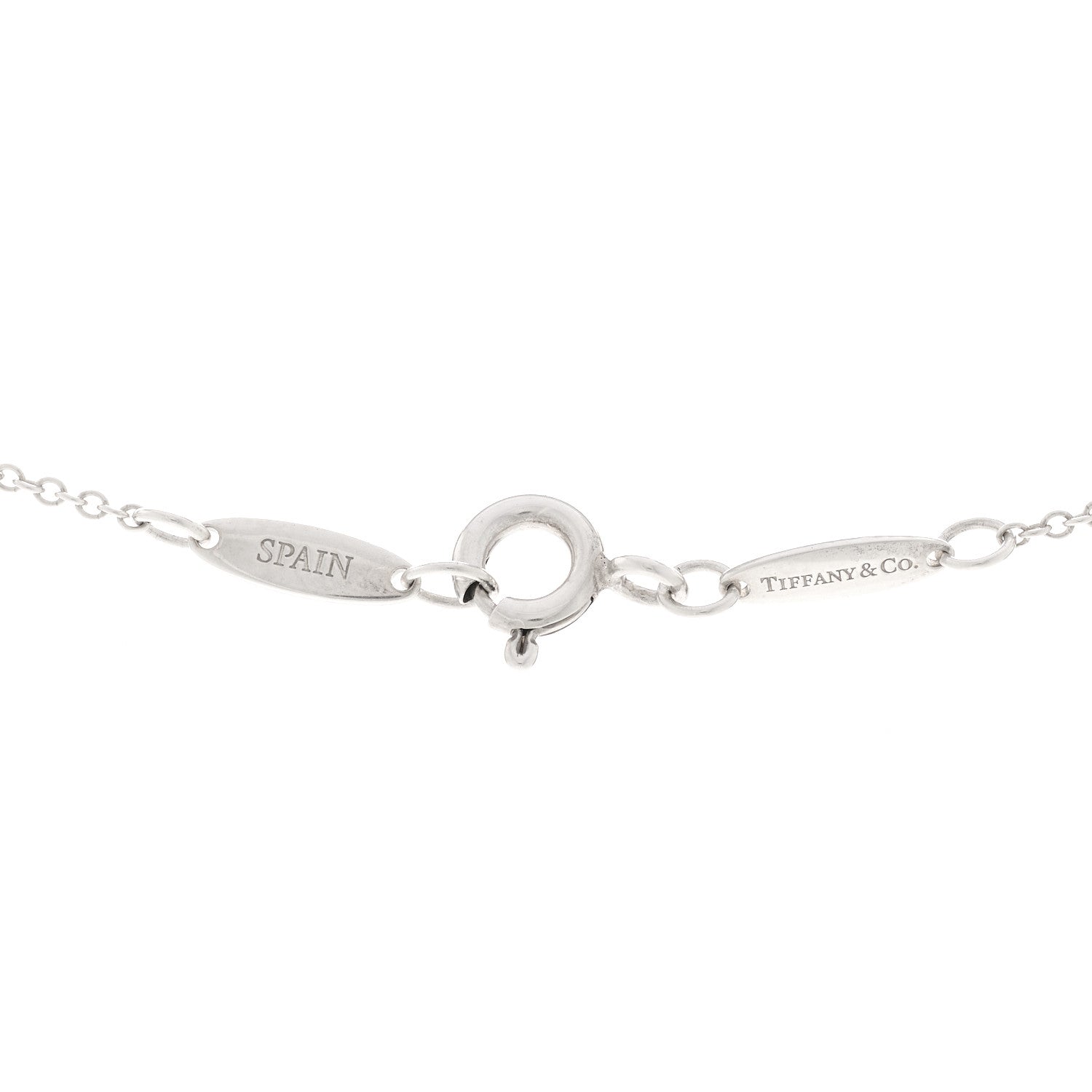 Tiffany Sterling Silver 18K Rose Gold Elsa Peretti Extra Mini Double Open Heart Pendant Necklace 4 of 4