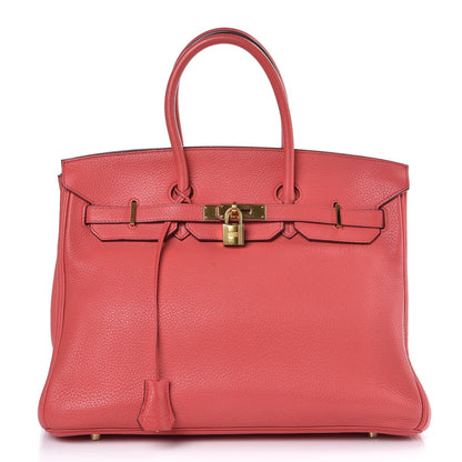 Hermes Taurillon Clemence Birkin 35 Bougainvillea 1 of 33