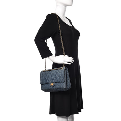 Chanel Denim Quilted 2.55 Reissue 226 Flap Dark Blue 2 of 10