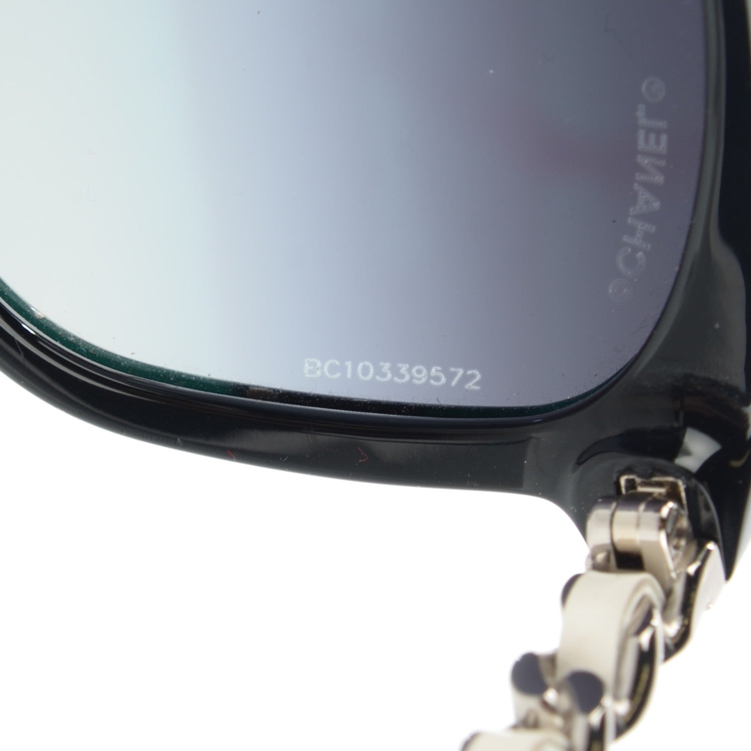 Chanel Cat Eye Chain Sunglasses 5260-Q Black 5 of 6