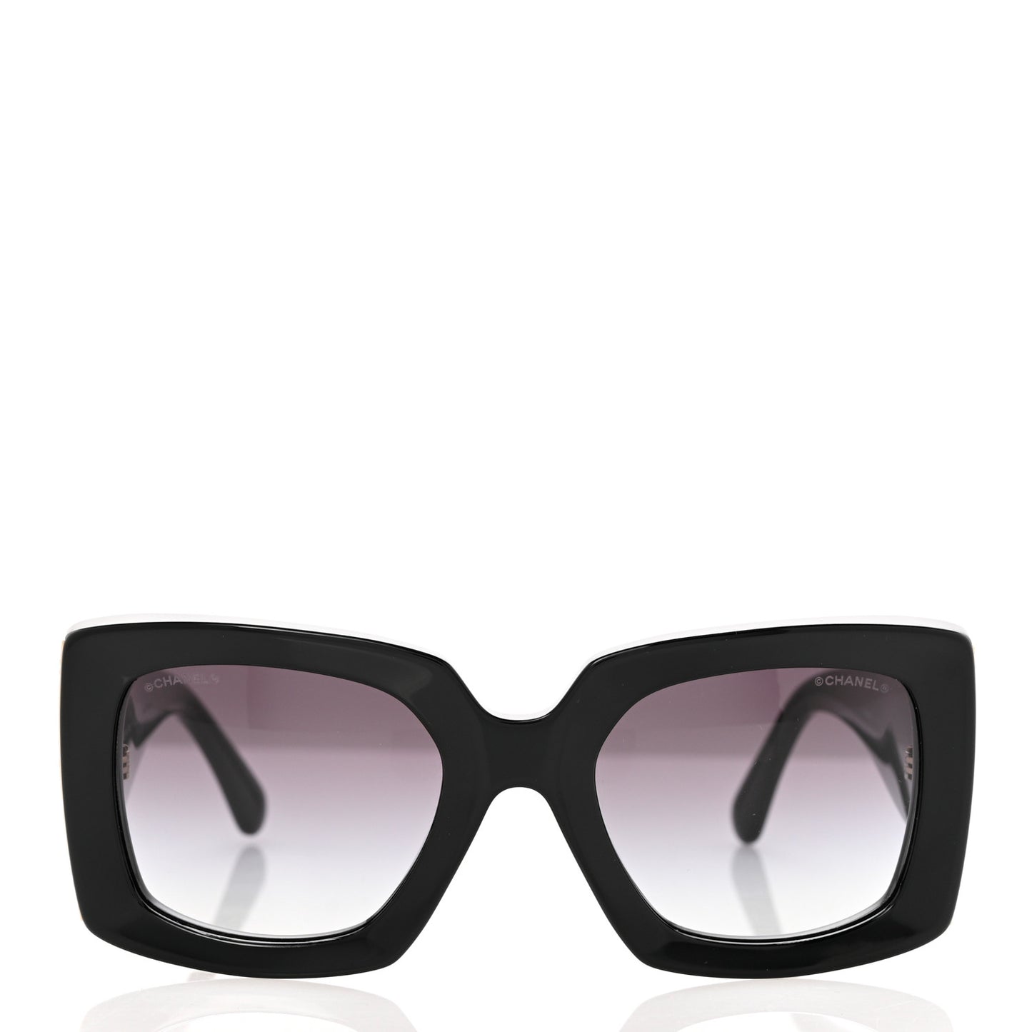 Acetate Rectangle Sunglasses 5435 Black