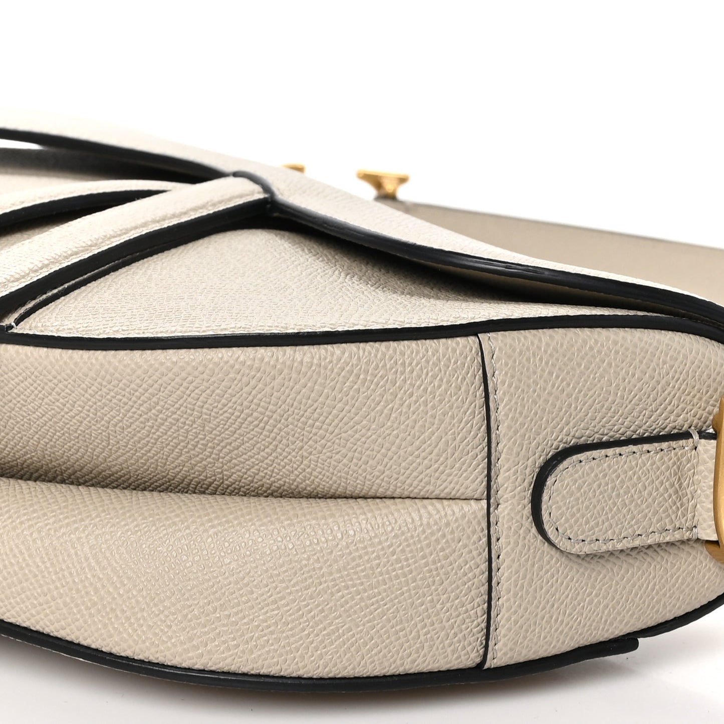 Grained Calfskin Saddle Bag Sand