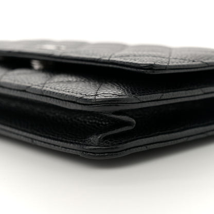 Chanel Caviar Quilted Wallet On Chain WOC Black 10 of 10