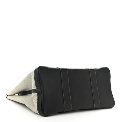 Hermes Toile Negonda Garden Party 36 MM Tote Black Ecru 4 of 10