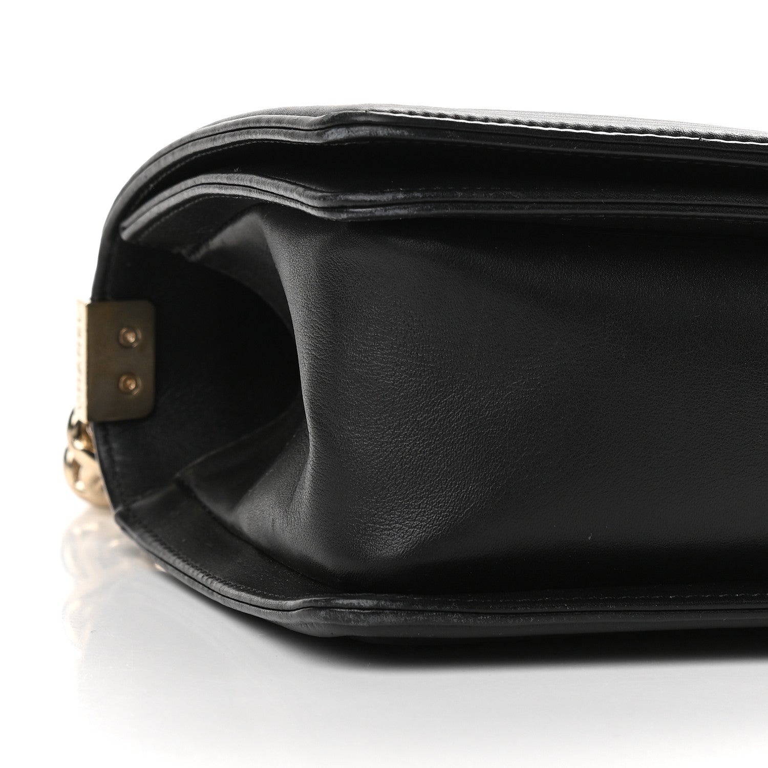 Chanel Lambskin Cotton Woven Medium Boy Flap Black 8 of 9