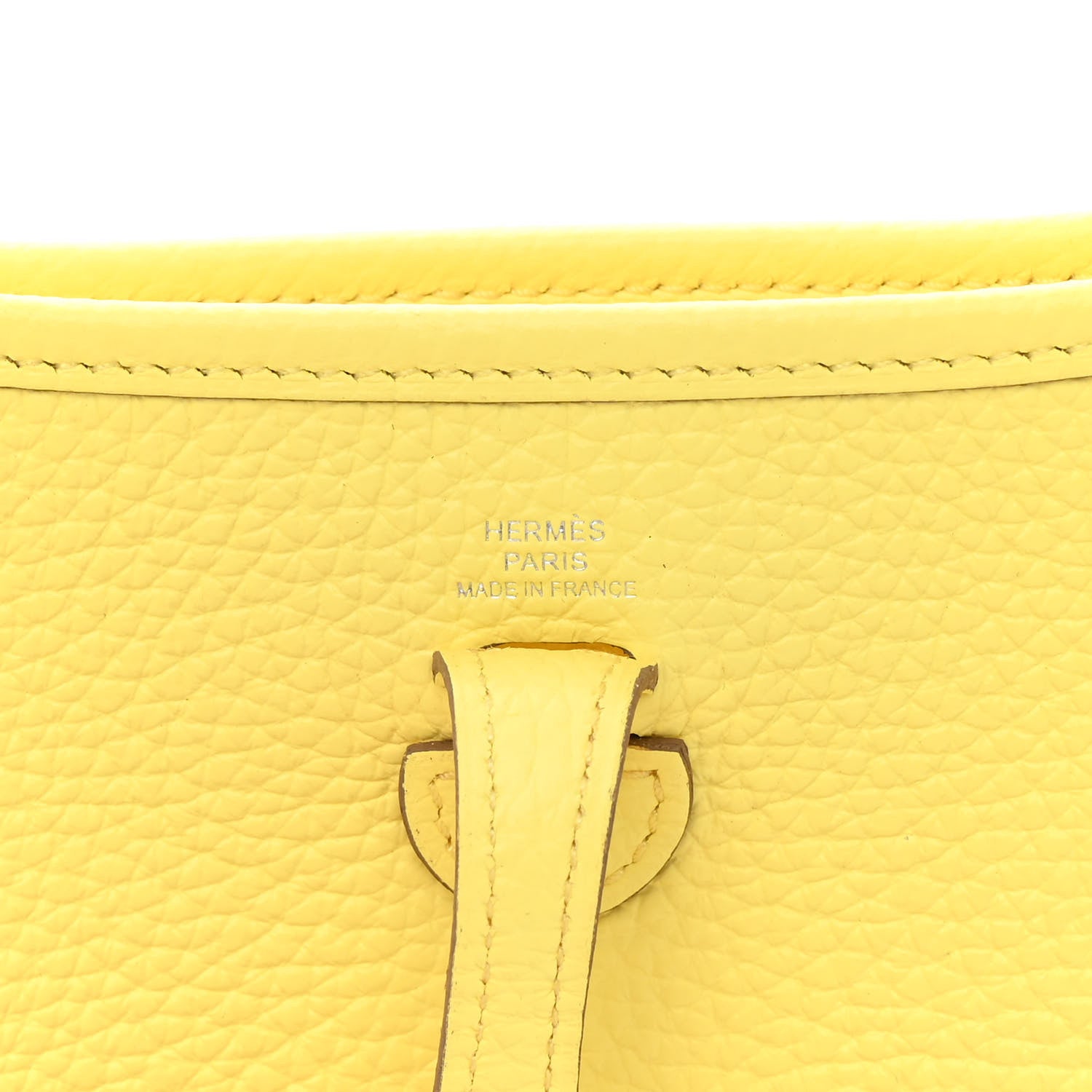 Hermes Taurillon Clemence Evelyne TPM Limoncello 6 of 12