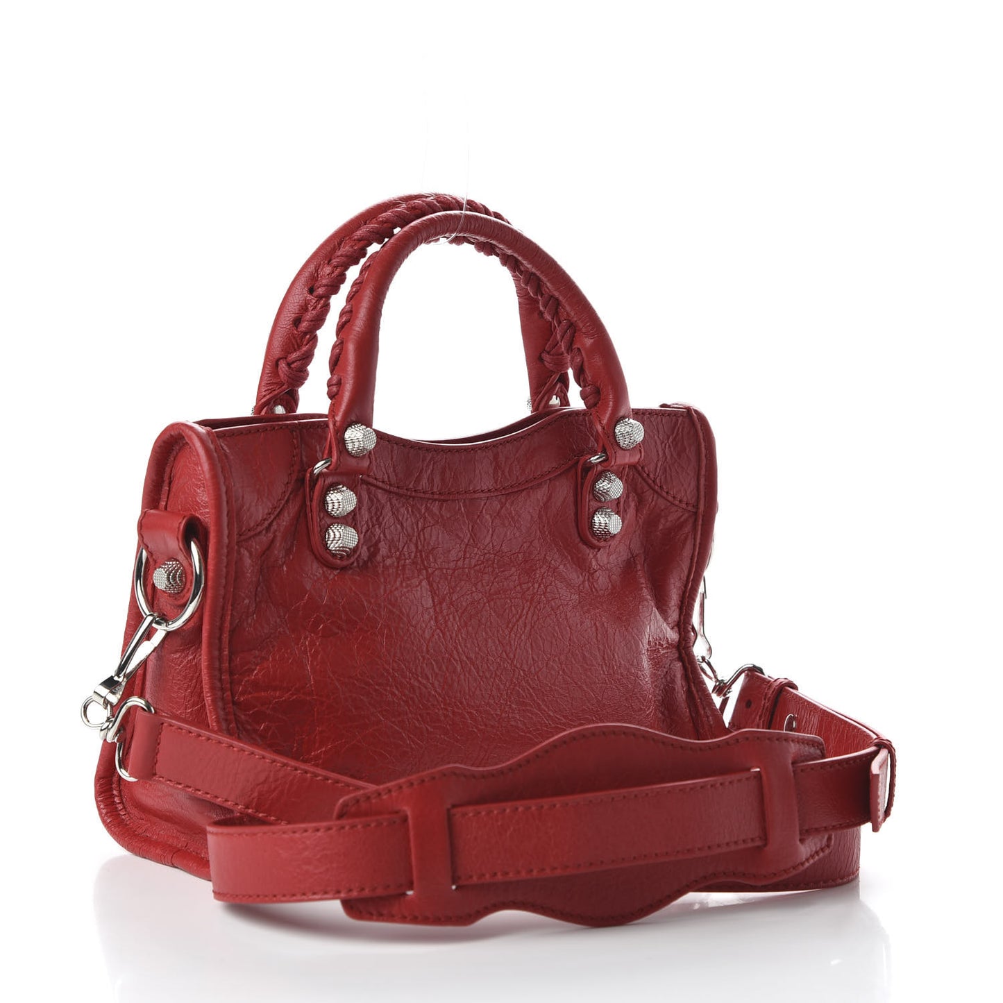 Agneau Giant 12 Silver Hardware Mini City Rouge Cardinal