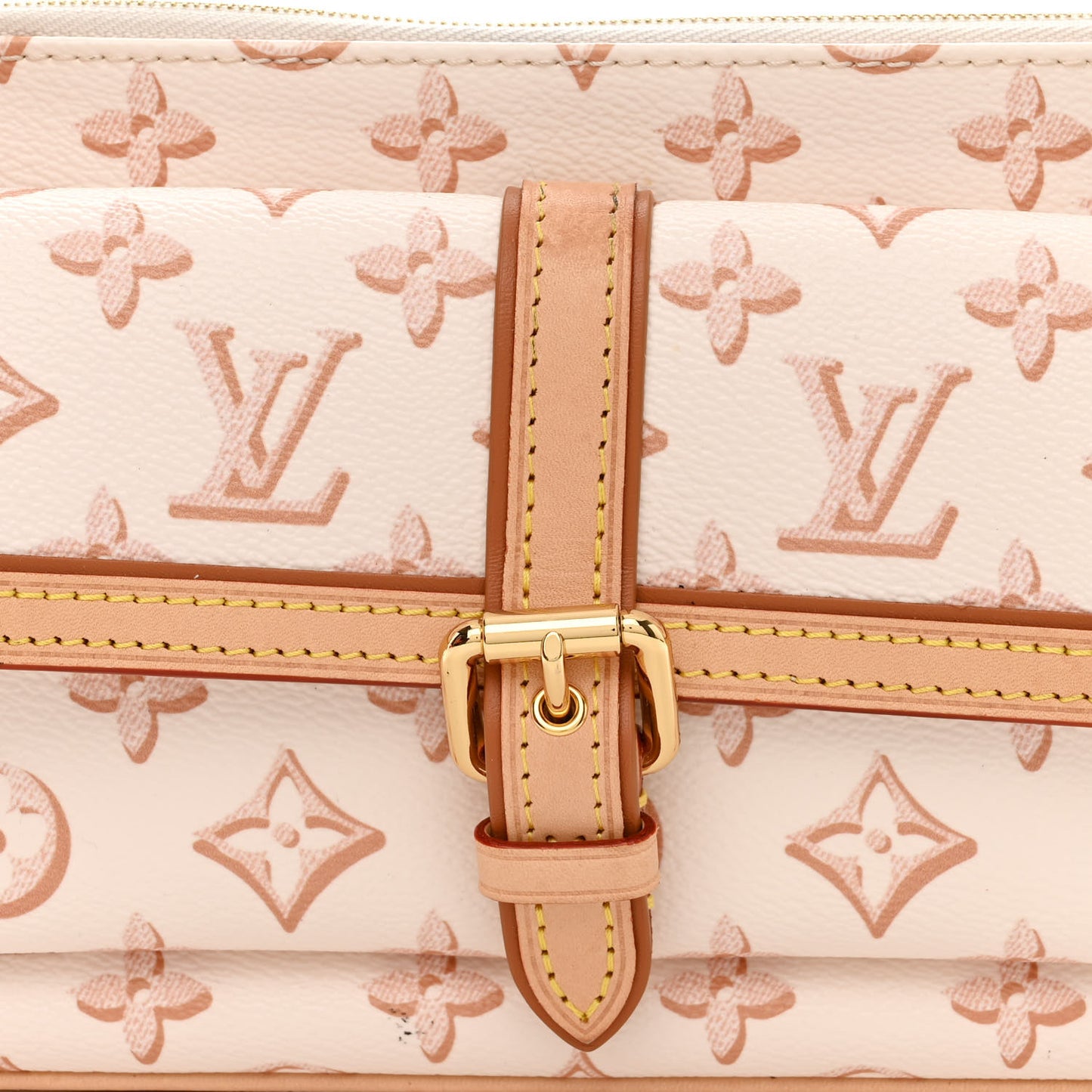 Monogram Fall For You Maxi Multi Pochette Accessories Beige Clair