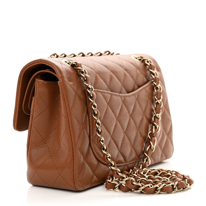 Chanel Caviar Quilted Small Double Flap Light Brown 3 of 10