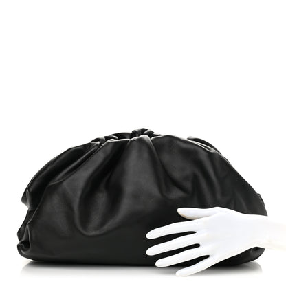 Bottega Veneta Smooth Butter Calf The Pouch Oversized Clutch Black 2 of 9