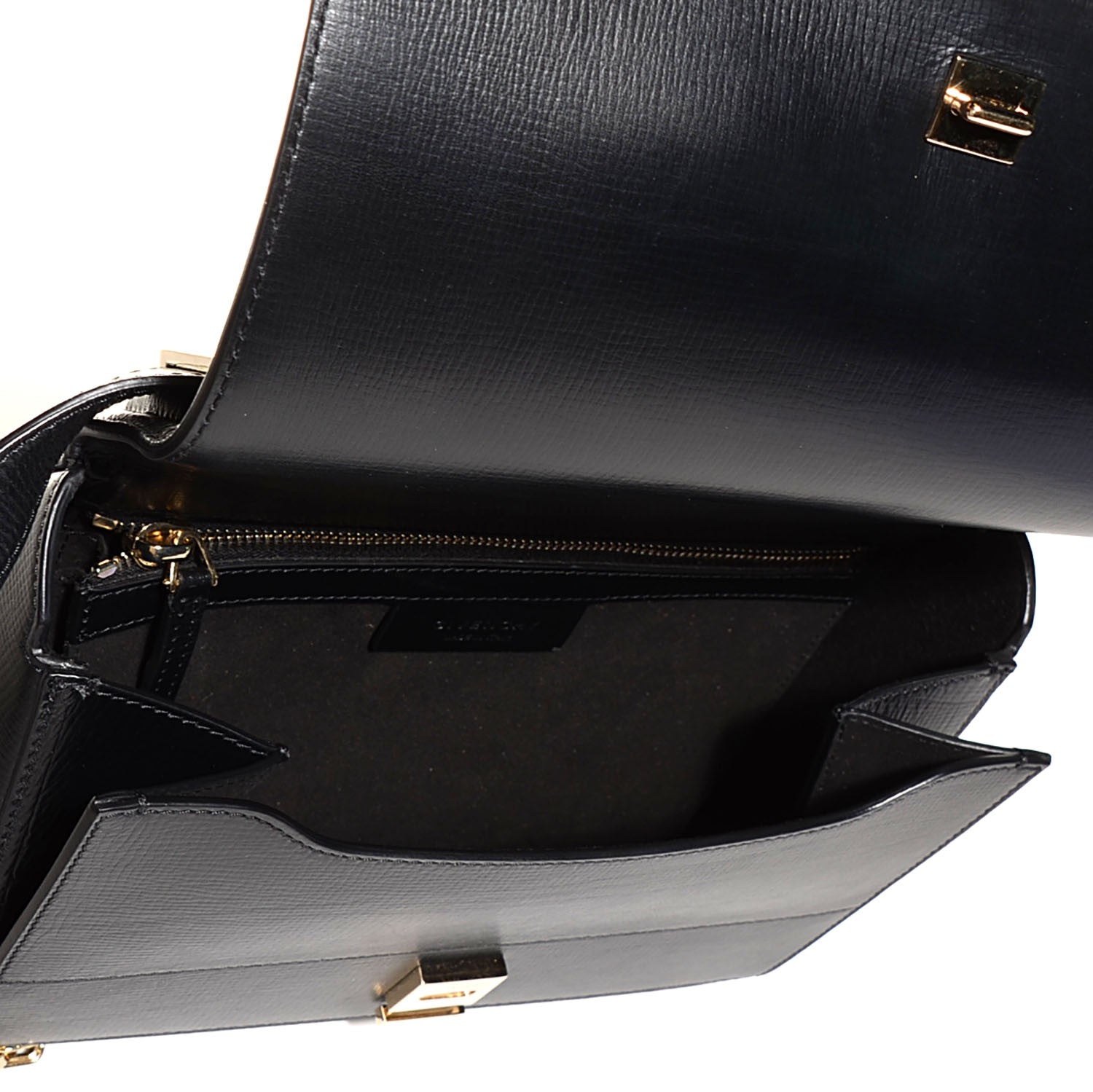 Givenchy Textured Calfskin Medium Pandora Box Crossbody Bag Black 5 of 9