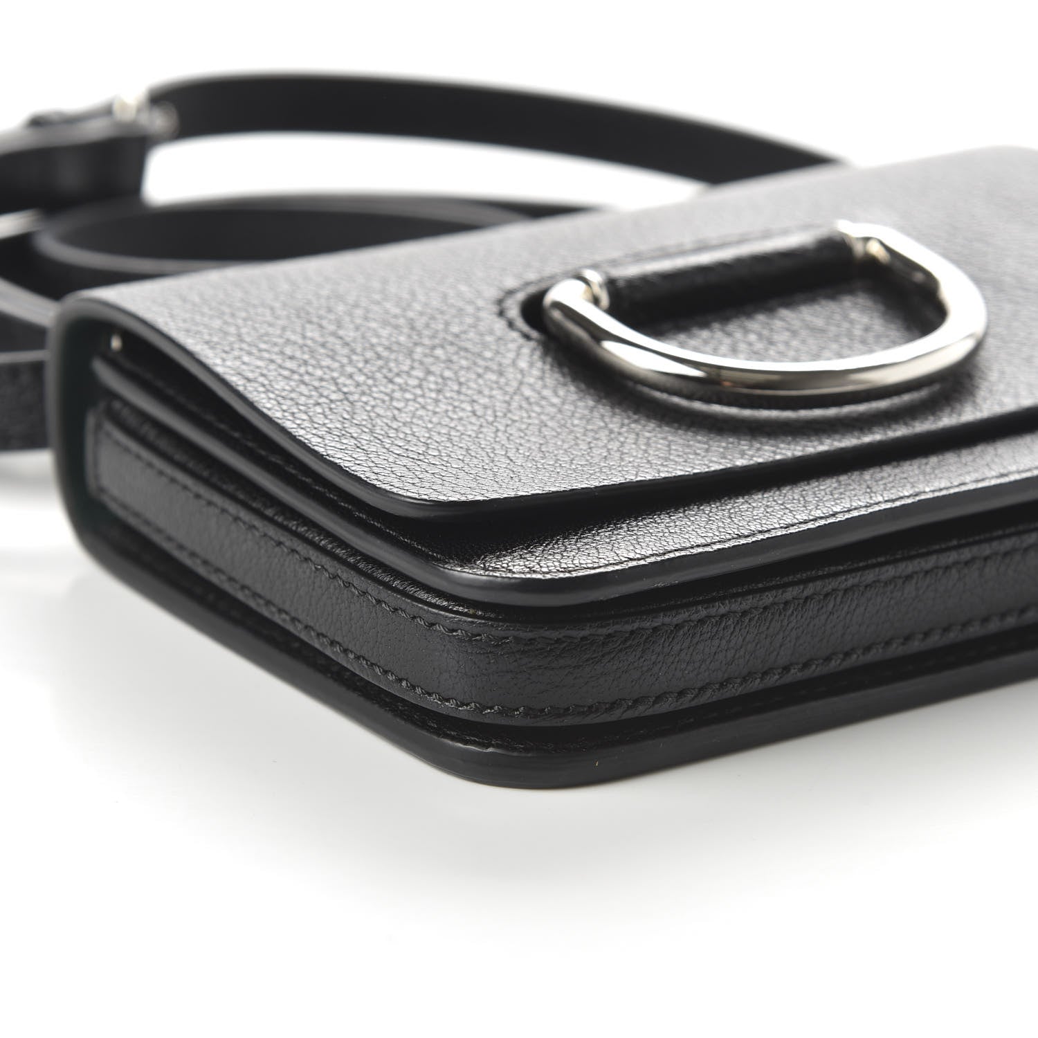 Burberry Goatskin Mini D-Ring Bag Black 6 of 10