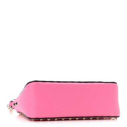 Valentino Garavani Pebbled Calfskin Small Rockstud Flip Lock Shoulder Bag Dawn Pink 4 of 9