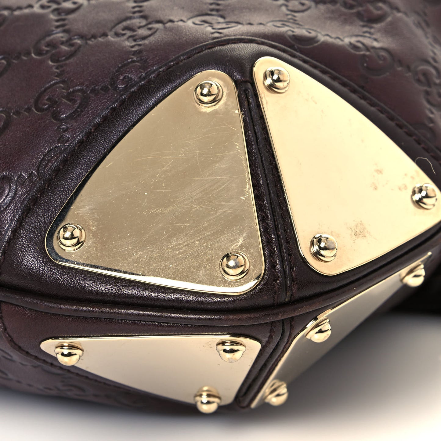 Guccissima Medium Indy Top Handle Hobo Dark Brown