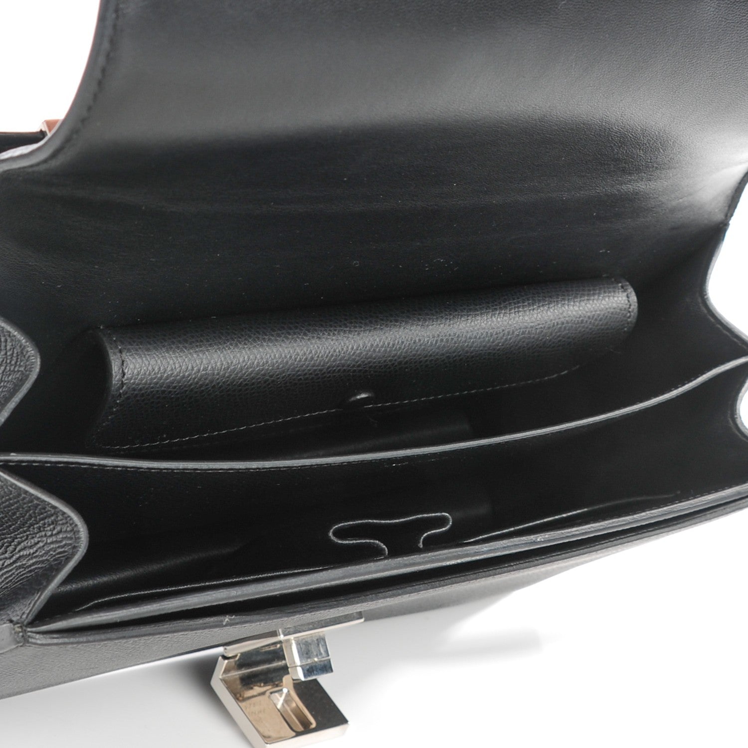 Celine Grained Calfskin Small Case Bag Black 5 of 7
