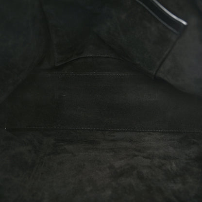 Celine Smooth Calfskin Cuir Triomphe Cabas Drawstring Black 5 of 10